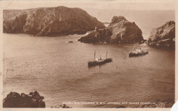 2784 Sark S. S. Courier & M. V. Joybell Off Havre Gosselin - Sark