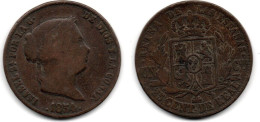 MA 31635 / Espagne - Spain - Spanien 25 Centimos 1854 TB - Primi Conii