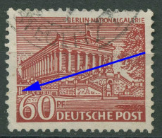 Berlin 1949 Berliner Bauten Mit Plattenfehler 54 I Gestempelt - Abarten Und Kuriositäten