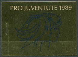 Schweiz 1989 Pro Juventute Jugendliche Markenheftchen 0-86 Gestempelt (C62108) - Carnets