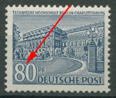 Berlin 1949 Berliner Bauten Mit Plattenfehler 55 II Postfrisch - Errors & Oddities