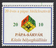 Rubik's Rubik Magic Cube TOY PLAY - Pápa / Sárvár Game Festival - LABEL CINDERELLA VIGNETTE Hungary - Zonder Classificatie