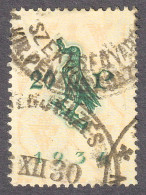 RAVEN Bird Ring 1934 Hungary Ungarn Hongrie - Revenue Tax Fiscal Stamp / Corvin CORVINUS COAT Of ARMS / 20 P Used - Steuermarken