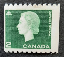 Canada 1962 MNH Sc #406**   2c Coil Stamp, Cameo Issue - Ongebruikt