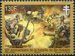 French Polynesia 2022. 80 Years Of The Battle Of Bir Hakeim (MNH OG) Stamp - Neufs