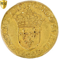 Monnaie, France, Charles IX, Écu D'or Au Soleil, 1er Type, 1566 (MDLXVI) - 1560-1574 Carlo IX