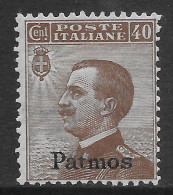 Italia Italy 1932 Colonie Egeo Patmo Michetti Sinistra C40 Sa N.6 Nuovo MH * - Egée (Patmo)