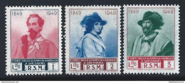 1952 SAN MARINO, N° 358/I-360/I , Garibaldi 3 Valori RUOTA III° TIPO , MNH** - Errors, Freaks & Oddities (EFO)