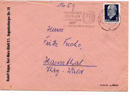 63458 - DDR - 1963 - 5Pfg Ulbricht EF A DrucksBf KARL-MARX-STADT - WELTKONGRESS DER FRAUEN ... -> Hasenthal - Lettres & Documents