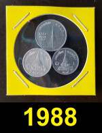 Thailand Coin 1-5-10 SATANG Aluminum Year 1988 - Thaïlande