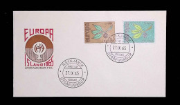 CL, FDC, First Day, Islande, Island, Utgafudagur, 27.IX.1965, Europa - FDC