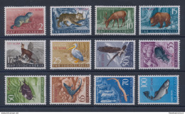 1954 TRIESTE B, N. 101/112, Animali, 12 Valori, MNH** - Autres & Non Classés