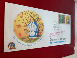 Hong Kong Stamp FDC Doraemon 35years 2005 - Brieven En Documenten