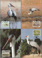 Malawi 1987, Maximumcards Unused, WWF, The Clunky Crane, Birds - Malawi (1964-...)