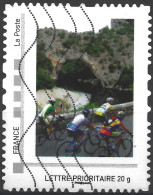 Montimbramoi  Cyclistes - Lettre Prioritaire : Timbre Sur Support - Used Stamps