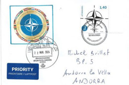 2024. 75th Anniversary Of The North Atlantic Treaty Organization (NATO),letter From Luxembourg To Andorra - Brieven En Documenten