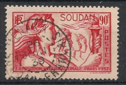 SOUDAN - 1937 - N°YT. 97 - Exposition Internationale 90c Rouge - Oblitéré / Used - Oblitérés