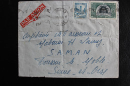 13-XI-1948 FLAMME  TUNIS RP /TUNISIE "LE CHEQUE POSTAL ECONOMISE TEMPS ET ARGENT " Affrnt Composé Y&T TN288a Et  TN316 - Briefe U. Dokumente