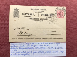 FINLANDE Entier Postal 1894 Voir Descriptif - Postwaardestukken