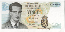 BELGIQUE - 20 Francs 1964 - 20 Francos