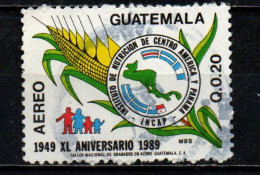 GUATEMALA - 1990 - ISTITUTO DELLA NUTRIZIONE DELL'AMERICA CENTRALE - MAPPA DI PANAMA - USATO - Guatemala