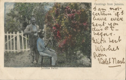 JAMAICA - JAMAICAN BARBER - GREETINGS FROM JAMAICA  - 1910 - América