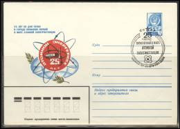RUSSIA USSR Stamped Stationery Special Cancellation USSR Se SPEC 3671 Worlds First Nuclear Power Plant Obninsk - Non Classés