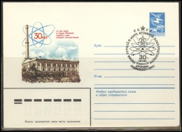 RUSSIA USSR Stamped Stationery Special Cancellation USSR Se SPEC 84-078 World's First Nuclear Power Plant - Unclassified