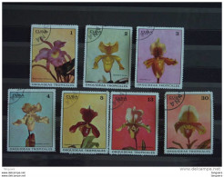 Cuba 1972 Fleurs Orchidées Tropicales Yv 1556-1562 O - Gebraucht