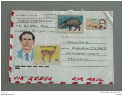 Cuba 1986 Brief Omslag Enveloppe Lettre Cover Entier Animaux - Covers & Documents