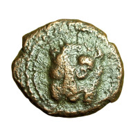 Medieval Coin Messina Sicily Guglielmo II AE13mm Lion / Cufic Legend 04050 - Sicilia