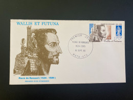 Enveloppe 1er Jour "Pierre De Ronsard" 16/09/1985 - 333 - Wallis Et Futuna - FDC