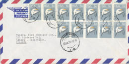 South Africa RSA Air Mail Cover Sent To Denmark 30-4-1976 With A Lot Of BIRD Stamps - Luchtpost