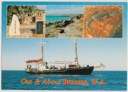 WESTERN AUSTRALIA WA Crocodile Pearl Lugger Grave BROOME Midge MDS Postcard 1988 Pmk 39c Stamp - Broome