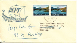 Iceland Cover Sent To Sweden 25-4-1971 - Brieven En Documenten