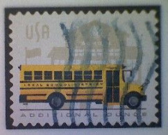 United States, Scott #5740, Used(o), 2023, School Bus (24¢), Multicolored - Gebraucht