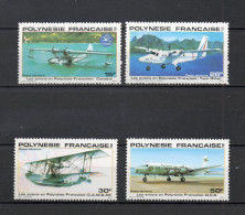 POLYNESIE  PA  N°  156 à 159   NEUFS SANS CHARNIERE COTE  5.50€    AVION - Ungebraucht