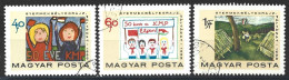 Hungary 1968. Scott #1934-6 (U) Children's Paintings  *Complete Set* - Used Stamps