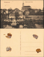 Ansichtskarte Bischofswerda Kirche - Taubenhaus 1914 - Bischofswerda