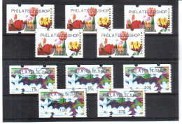 UPU396 ÖSTERREICH 2006 AUTOMATENMARKEN PHILATELIE SHOP ANK 52/55+60 5 Paare ** - Automatenmarken [ATM]