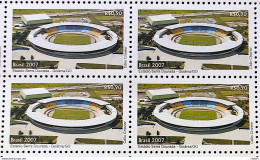 C 2685 Brazil Stamp Football Stadium Serra Dourada Goiânia Goias 2007 Block Of 4 Football - Neufs