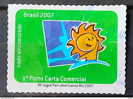 C 2674 Brazil Stamp XV Pan American Games Rio De Janeiro Swimming 2007 Circulated 1 - Oblitérés