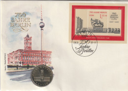 DDR 1987, Letter Unused, 750 Years Berlin - Invii Numismatici