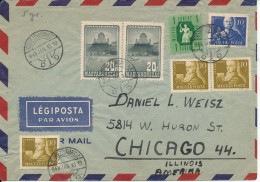 Hungary Air Mail Cover Sent To USA 16-1-1948 Very Nice Cover - Cartas & Documentos