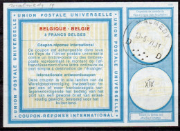 MALMEDY 13.05.71   BELGIQUE BELGIE BELGIUM  Vi19  8 FRANCS BELGES Int. Reply Coupon Reponse Antwortschein IAS IRC - Internationale Antwoordcoupons