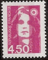 France Yvert 3007a ** Marianne De Briat 4,5FF Rose Sans Phospho (ss Bp) - Unused Stamps