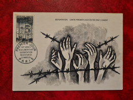 Carte Maxi 1964  XX° ANNIVERSAIRE DE LA LIBERATION DEPORTATION  PARIS - Sonstige & Ohne Zuordnung