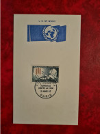 Carte Maxi 1964  FDC 1963 PARIS CAMPAGNE MONDIALE CONTRE LA FAIN - Other & Unclassified