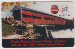 USA - Parke County Covered Bridge Fest 1995 (Coca Cola) ,HT Technologies Prepaid Card 10 U, Tirage 3.500, Mint - Altri & Non Classificati