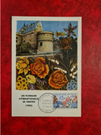 Carte Maxi 1964  FDC 1963 NANTES FLORALIES - Andere & Zonder Classificatie